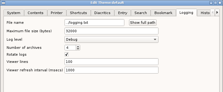 Logging Options